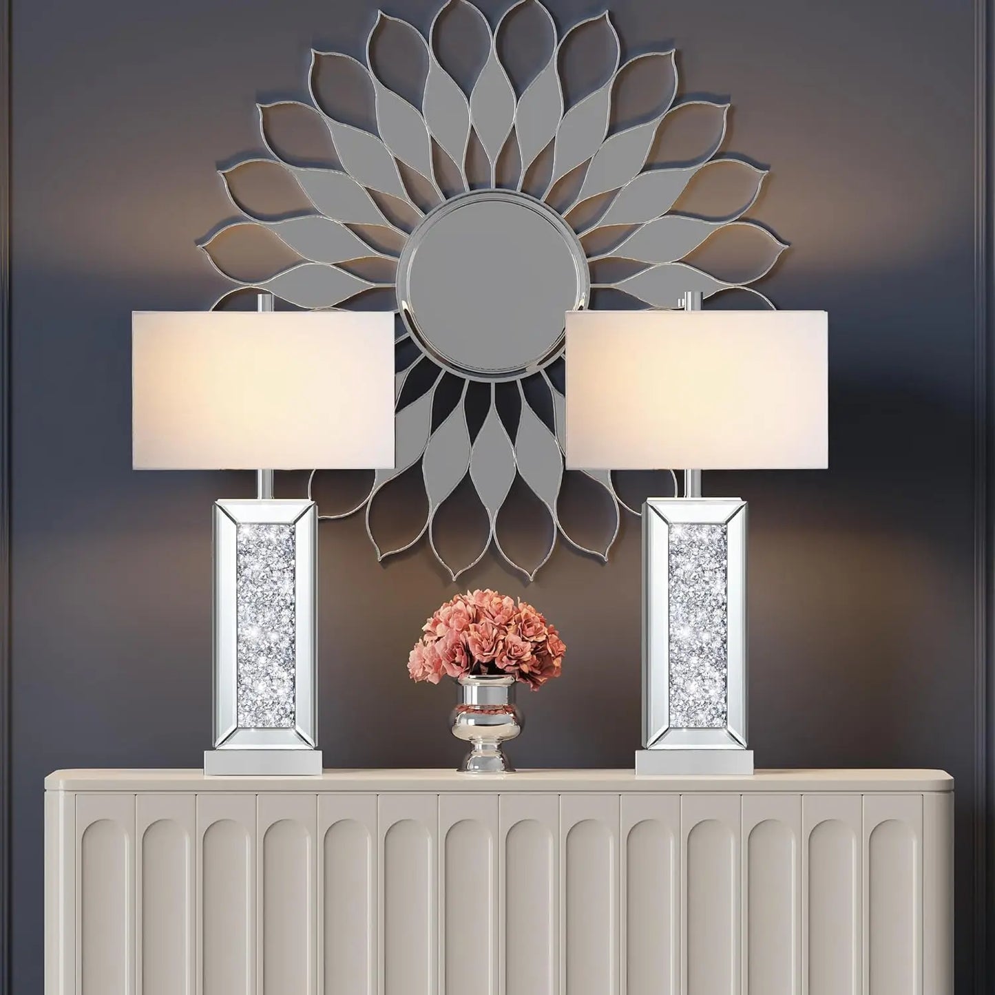 Touch Control Table Lamp With USB C And USB A Ports Three Way Dimmable
