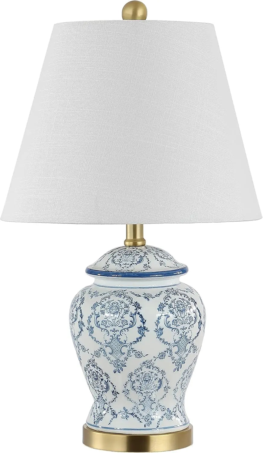 Ceramic LED Table Lamp Chinoiserie Design For Bedroom Living Room