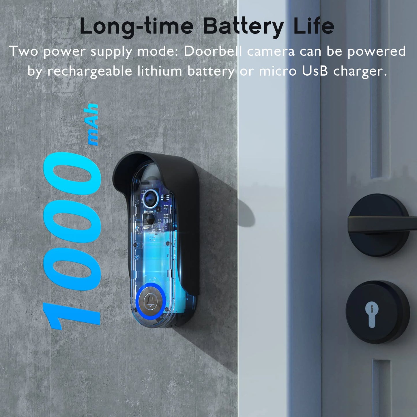 Tuya WiFi Smart Video Doorbell 180° View HD Night Vision