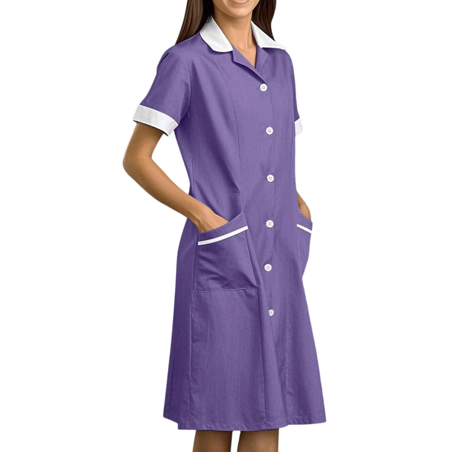 Women's Fashion Nurse , Pharmacy, Doctor Work Uniform Long and Short Sleeve