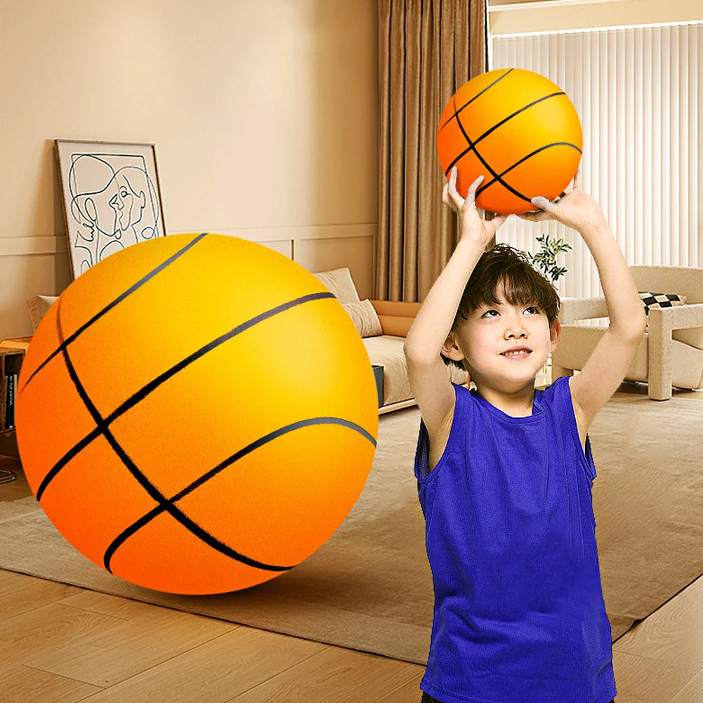 18/21/24CM Kids Bouncing Mute Basketball Squeezable Mute Bouncing