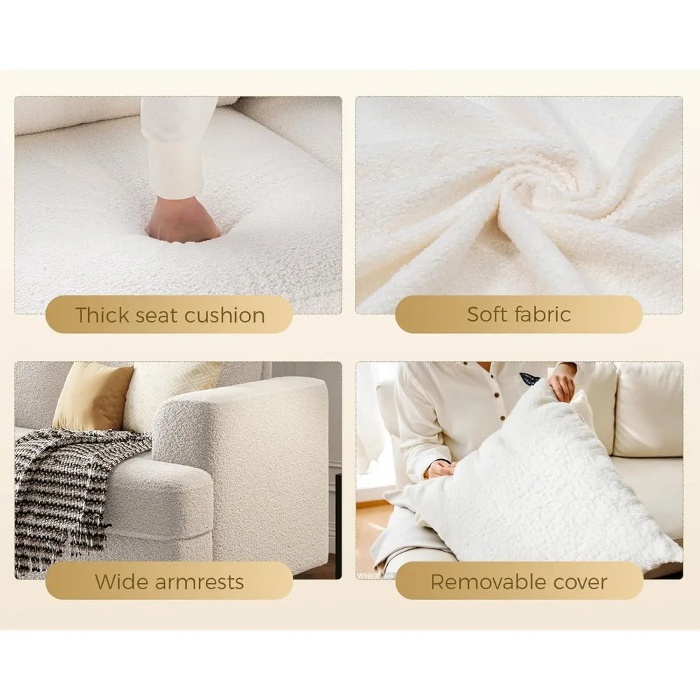 89 inch Couches for Living Room, Modern Couch with Deep Seat,