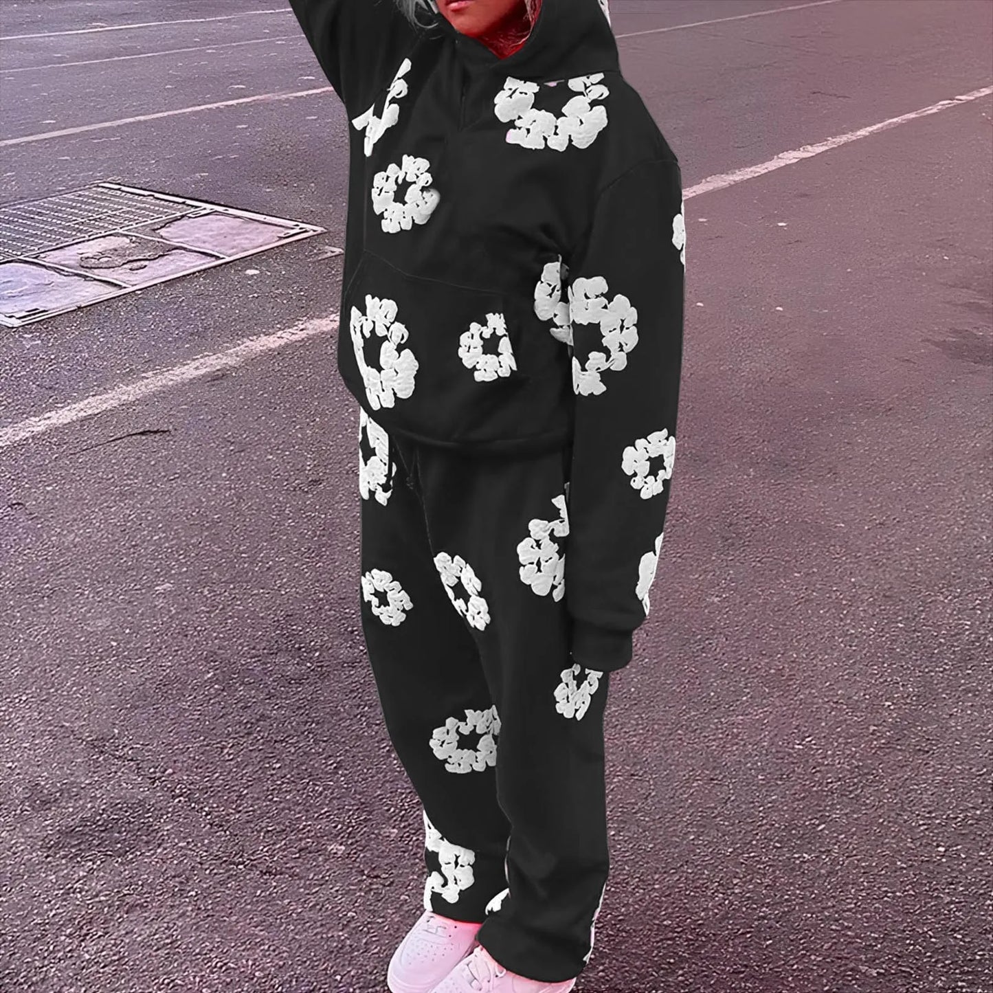 Women's Hoodies And Trousers Suits Tracksuit For Men And Women