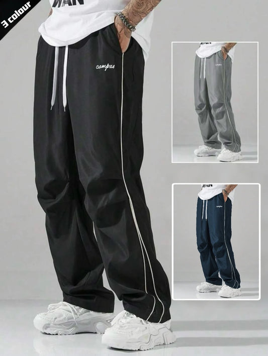 Men's Striped Casual Pants With Pockets For Sports And Jogging