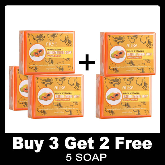 AILKE Skin Whitening Handmade Soap -Organic Papaya Soap For Black Spots,