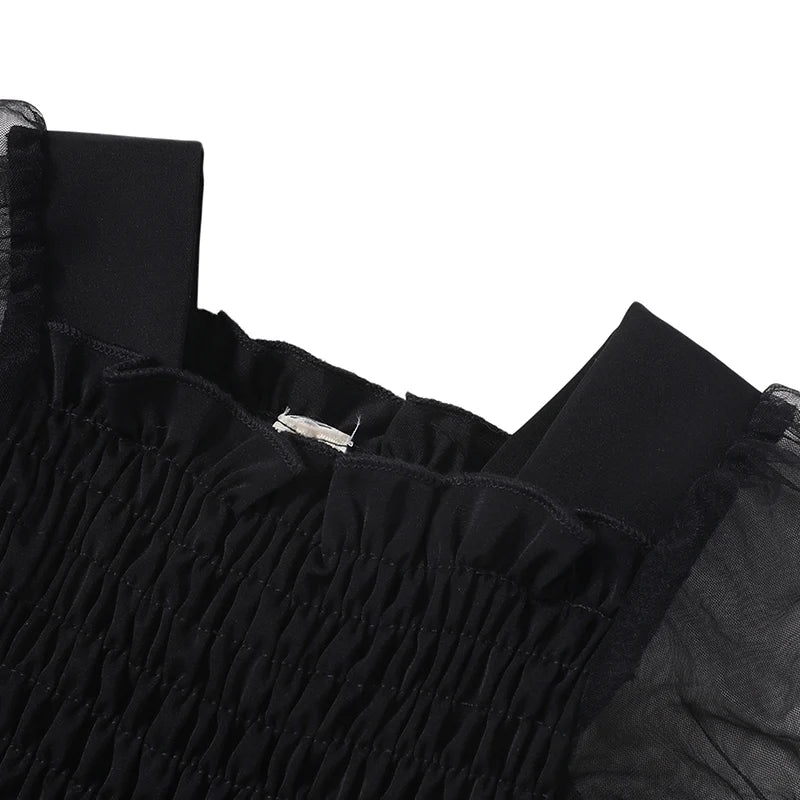 Toddler Girls Floral Print Ruffle Sleeve A-Line Dress with Bow Detail