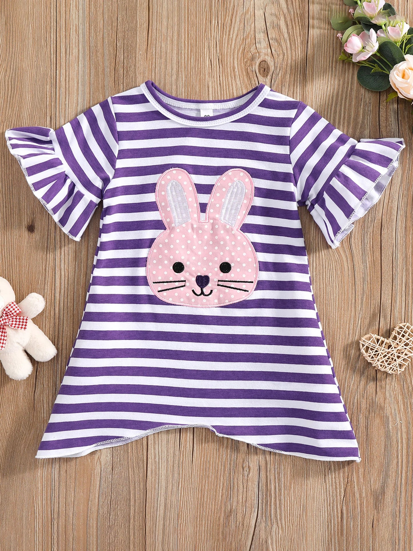 Girls Floral Print Sleeveless A-Line Dress Sweetheart Neckline Knee-Length