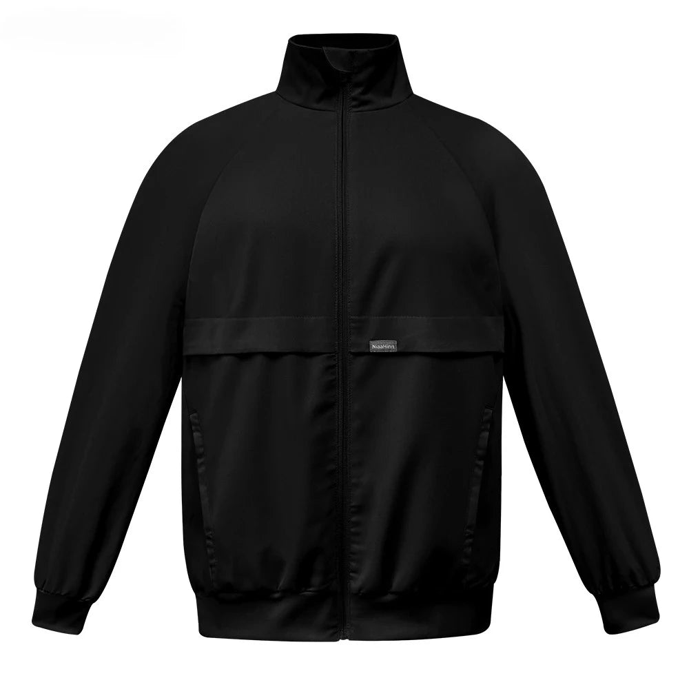 Long Sleeve Scrubs Jacket Fashion Jogging Coats Medical Doctor Nurse Out Coat Hospital Nursing Uniforms