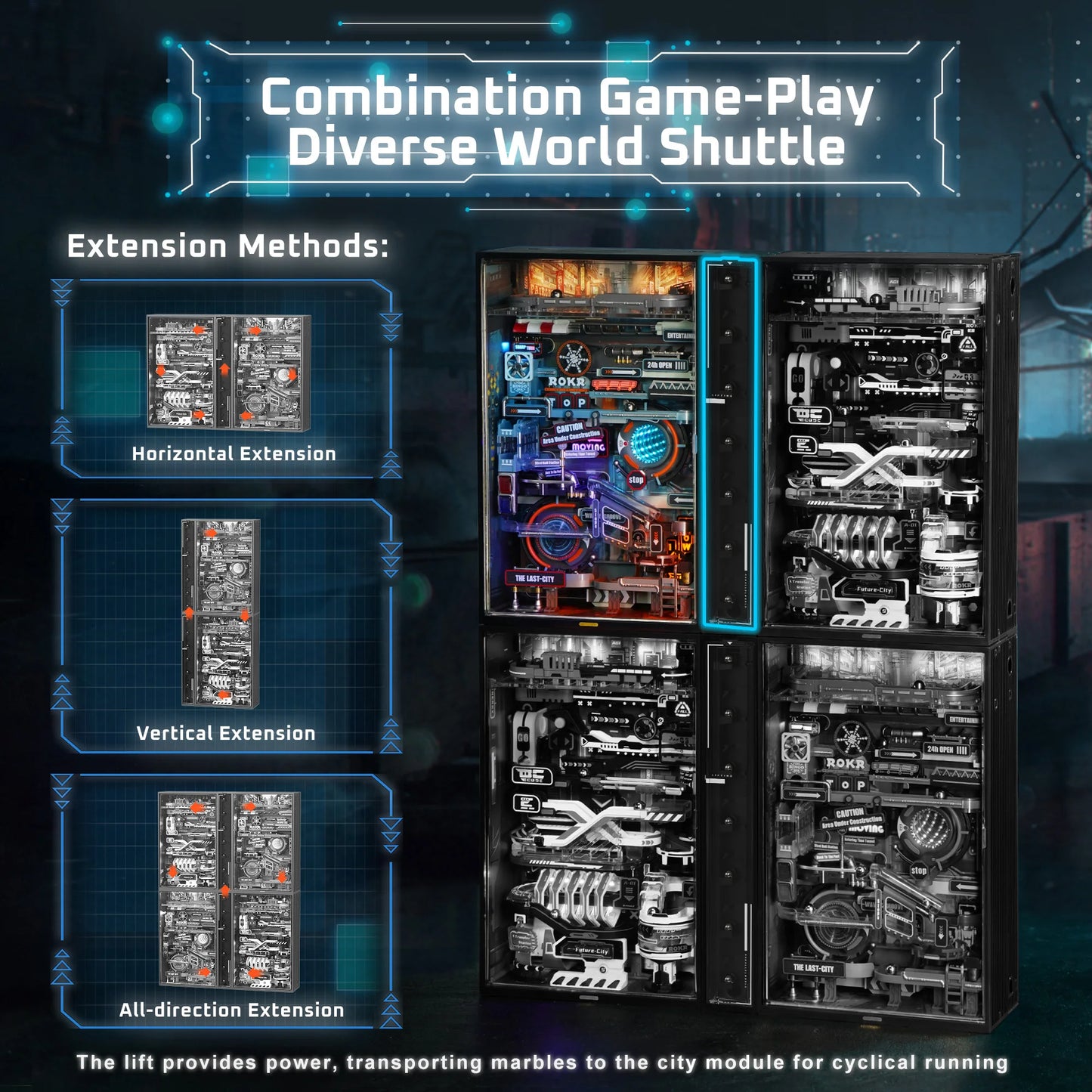 Robotime Rokr The Last City 3D Puzzle Marble Run
